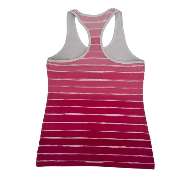 Champion Pink Striped Racerback Dri Fit Tank Top Size Medium Women's - Picture 3 of 5